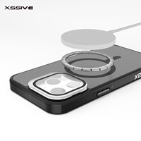 Xssive Back Case for Magsafe with Lens Standard iPhone 12/12 Pro - Wine Red-3