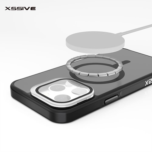 Xssive Back Case voor Magsafe with Lens Standard iPhone 12/12 Pro - Wijnrood-3