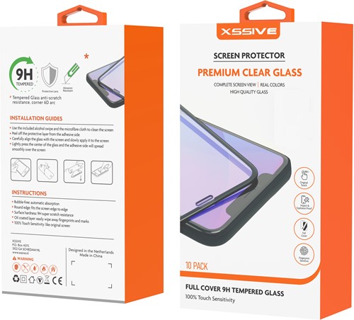 Xssive 10-Pack GoldLine Tempered Glass Galaxy S22 Plus - Zwart-2