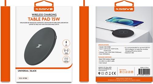 Xssive Wireless Ladepad 15W XSS-W1BK - Schwarz-3