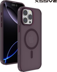Xssive Back Case Color Clear Serie für Magsafe iPhone 15 Pro - Burgundy