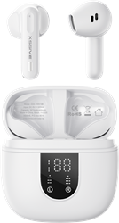 Xssive Écouteurs sans fil avec ENC + écran XSS-TWS19W - Blanc
