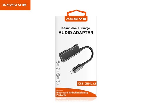 Xssive 2in1 Adapter for iPhone XSS-2IN1L3.5 - Zwart-2