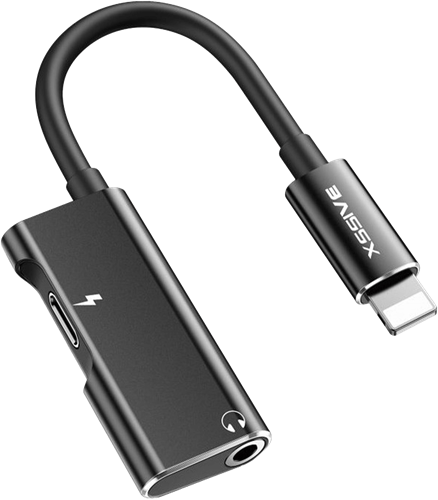 Xssive 2in1 Adapter für iPhone XSS-2IN1L3.5 - Schwarz 