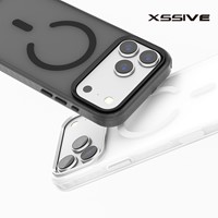 Xssive Back Case Color Clear Serie für Magsafe iPhone 17 - Schwarz-2