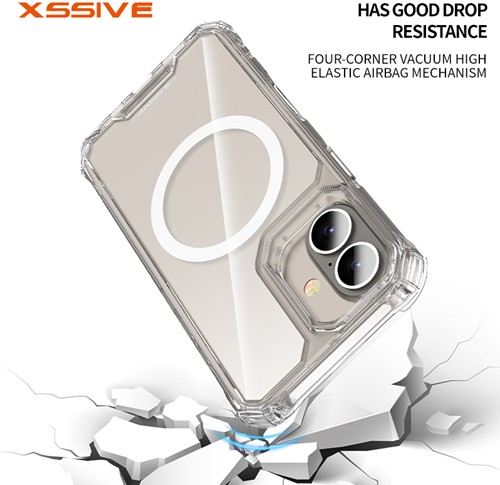 Xssive Anti Shock Case compatible with Magsafe iPhone 16 Pro Max - Clear-2