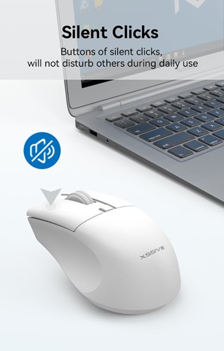Xssive Bluetooth Wireless Mouse XSS-MS4RG - Rose Gold -3