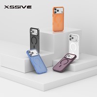 Xssive Back Case Color Clear Serie voor Magsafe iPhone 17 - Donker Blauw-2