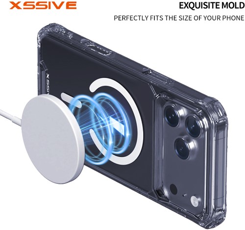Xssive Anti Shock Case for Magsafe iPhone 17 - Clear-3
