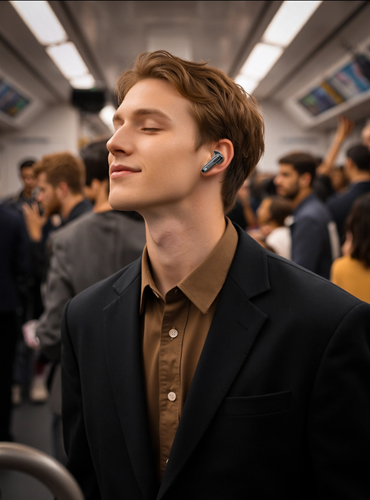 Xssive Wireless Earbuds with ENC+Display XSS-TWS19B - Zwart-3