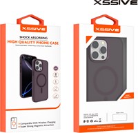 Xssive Back Case Color Clear Serie für Magsafe iPhone 16e/17e - Burgundy-3