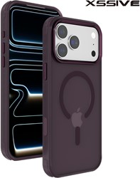 Xssive Back Case Color Clear Série pour Magsafe iPhone 17 Pro/18 Pro - Burgundy