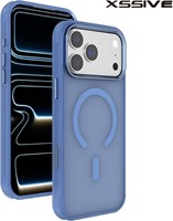 Xssive Back Case Color Clear Serie für Magsafe iPhone 17 Pro Max/18 Pro Max - Hell Blau