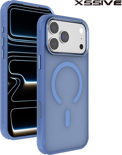 Xssive Back Case Color Clear Serie für Magsafe iPhone 17 Pro Max/18 Pro Max - Hell Blau