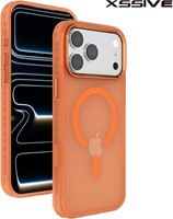 Xssive Back Case Color Clear Series for Magsafe iPhone 17 Pro Max/18 Pro Max - Orange