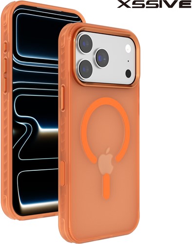 Xssive Back Case Color Clear Série pour Magsafe iPhone 17 Pro Max/18 Pro Max - Orange