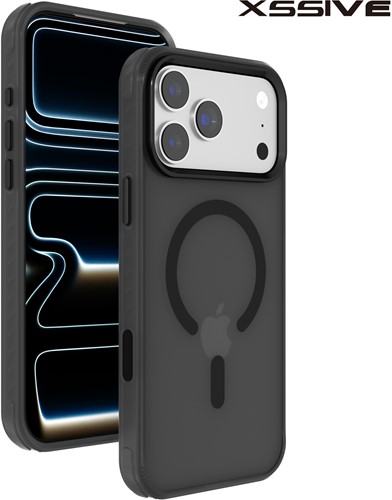 Xssive Back Case Color Clear Série pour Magsafe iPhone 17 - Noir