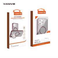 Xssive Back Case for Magsafe with Lens Standard iPhone 12/12 Pro - Wine Red-2