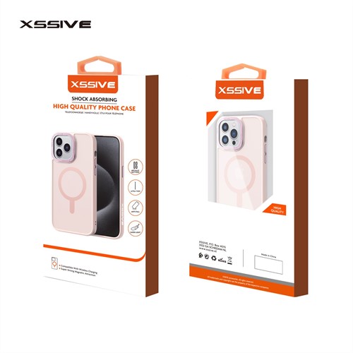 Xssive Back Case voor Magsafe iPhone 12 Pro Max - Pink-3