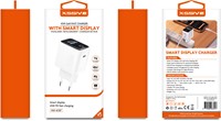 Xssive 45W PD GaN Fast Charger with Smart Display XSS-AC87 - White-2