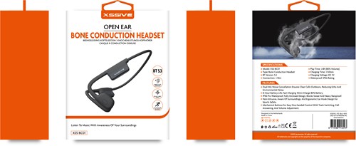 Xssive Casque conduction osseuse open-ear sans fil XSS-BC01-2