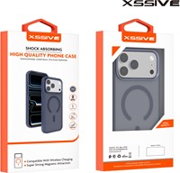 Xssive Back Case Color Clear Serie voor Magsafe iPhone 17 - Donker Blauw-3