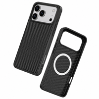 Xssive TPU Back Case Carbon for Magsafe iPhone 17 Pro - Black