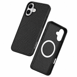 Xssive TPU Back Case Carbon for Magsafe iPhone 16  - Black