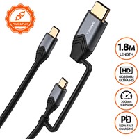 Xssive Câble USB-C vers USB-C 4K avec adaptateur HDMI XSS-CC-HDMI