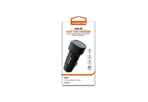 Xssive 30W PD Fast Car Charger USB-C XSS-CC41 - Black -2