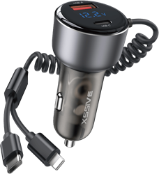 Xssive PD 60W Fast Car Charger with Spring Cable XSS-CC48 2in1 