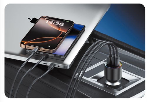 Xssive 130W Ultra Fast Autoladegerät XSS-CC50 (2x USB-C + 1x USB-A)-2