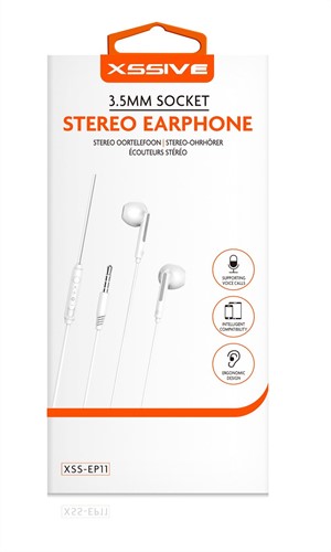 Xssive Stereo Headphones 3.5mm XSS-EP11 - Wit-2