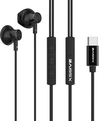 Xssive Stereo Headphones Type-C XSS-EP18B - Zwart