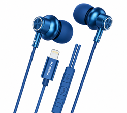 Xssive 8-Pin In-Ear Stereo Earphones for iPhone XSS-EP26BL - Blue