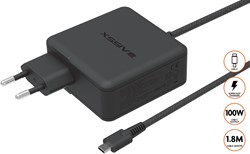 Xssive 100W GaN Super Fast USB-C Home Charger XSS-100W 1.8MB - Black  