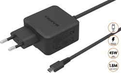 Xssive 45W GaN Super Schnellladegerät XSS-45W 1.8MB - Schwarz 