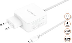 Xssive 45W GaN Super Schnellladegerät XSS-45W 1.8MW - Weiß 