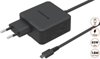 Xssive 65W GaN Super Schnellladegerät XSS-65W 1.8MB - Schwarz 