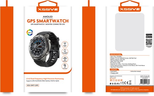 Xssive GPS Smart Watch XSS-SW11 - Zwart-3