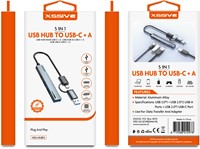 Xssive 5in1 USB Hub to USB-C+A XSS-HUB13-2