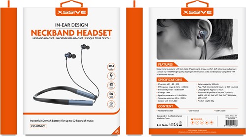 Xssive In-Ear Neckband Headset XSS-BTNB01-3