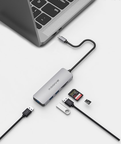 Xssive 5in1 USB Hub to USB-C XSS-HUB5-2