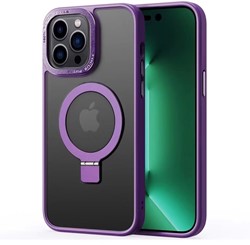 Xssive Back Case for Magsafe Round Stand iPhone 12 Pro Max - Purple