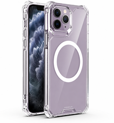 Xssive Anti Shock Case voor Magsafe iPhone 11 Pro - Clear