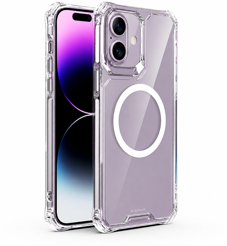 Xssive Anti Shock Case compatible with Magsafe iPhone 16 Plus - Clear
