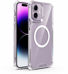 Xssive Anti Shock Case voor Magsafe iPhone 16 - Clear