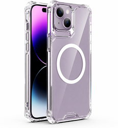 Xssive Anti Shock Case voor Magsafe iPhone 14 Plus - Clear
