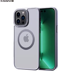 Xssive Back Case geschikt voor Magsafe iPhone 12 (Pro) - Grijs