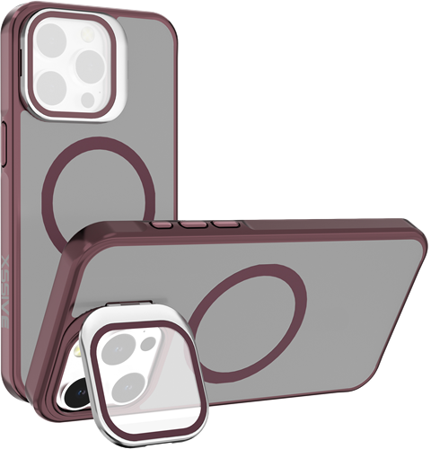 Xssive Back Case for Magsafe with Lens Standard iPhone 12/12 Pro - Wine Red